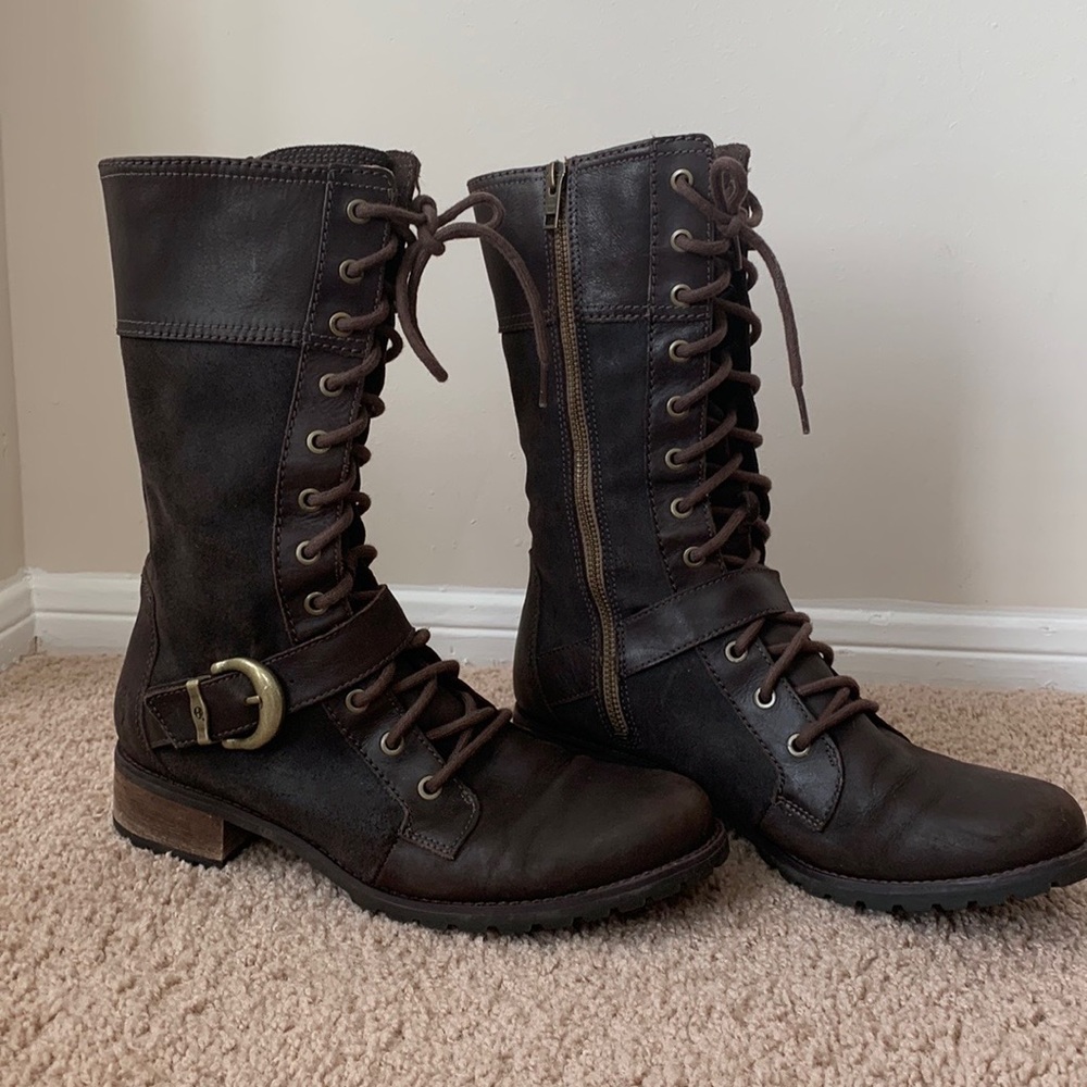 Timberland Earthkeepers Bethel Buckle Combat Leather Boots